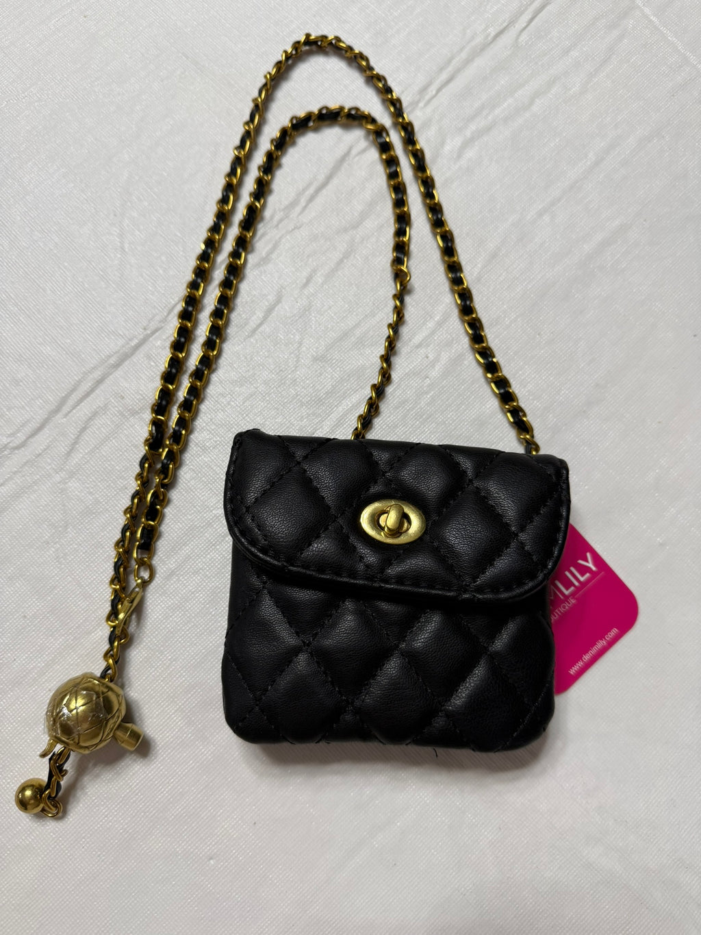 Leather Waist Bag - Mini Chain Belt Bag