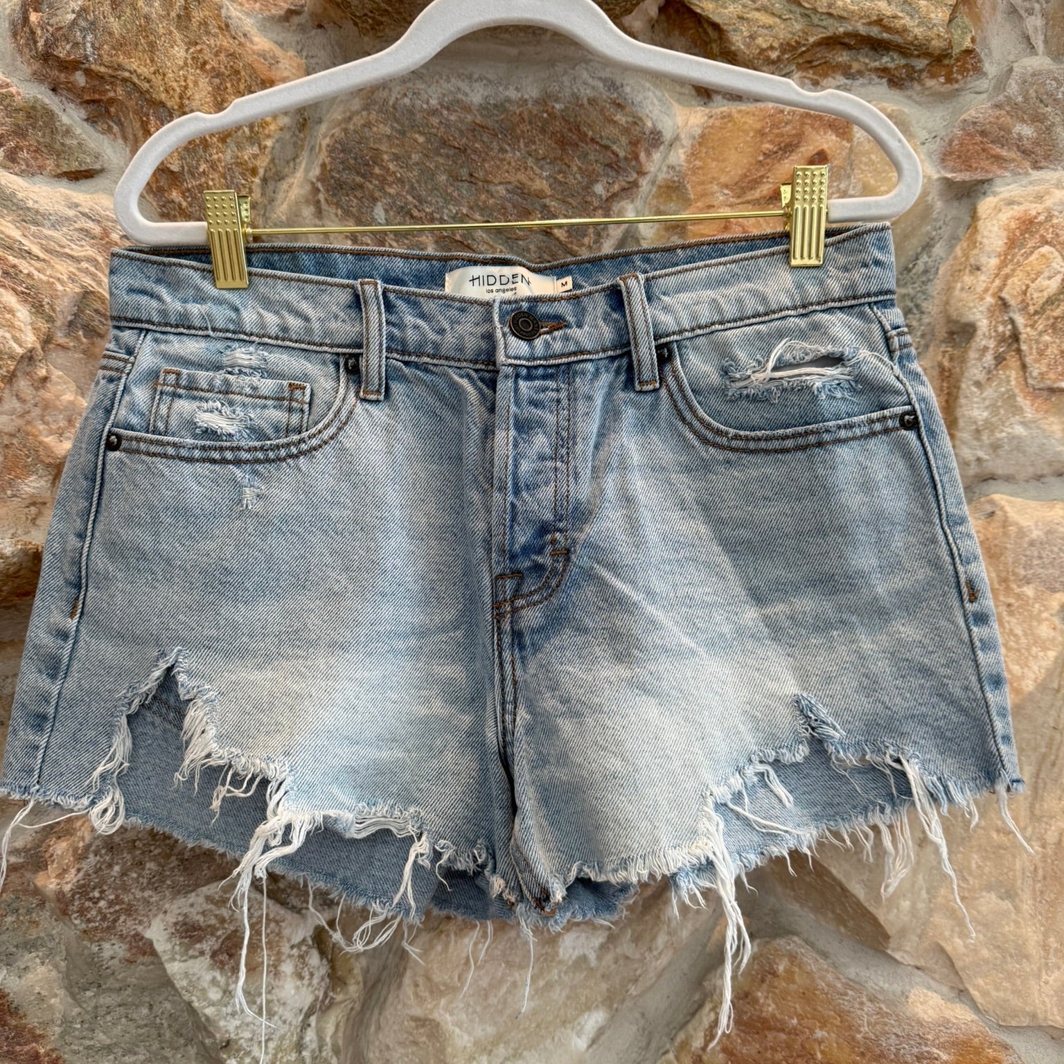 Hidden Denim Cut Off Shorts Size Medium