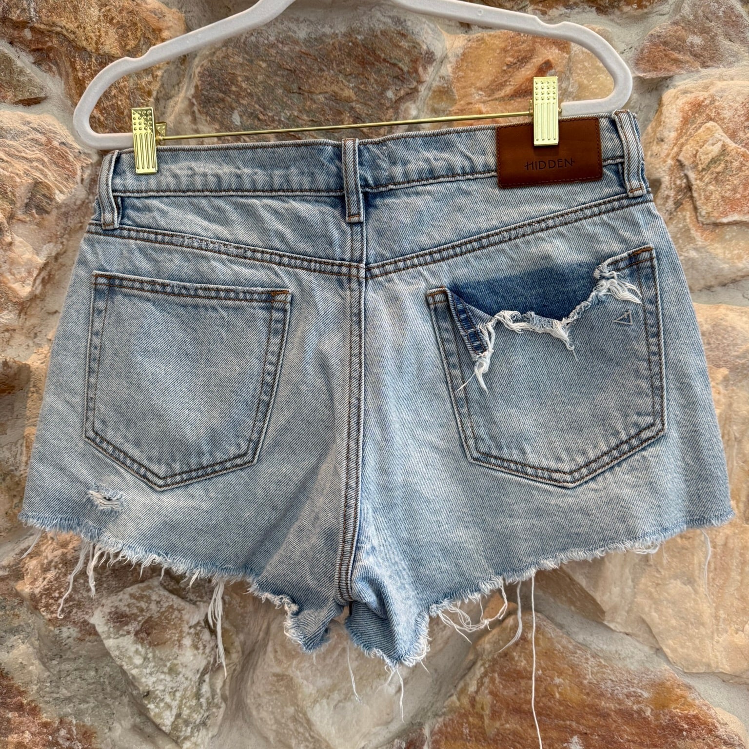 Hidden Denim Cut Off Shorts Size Medium