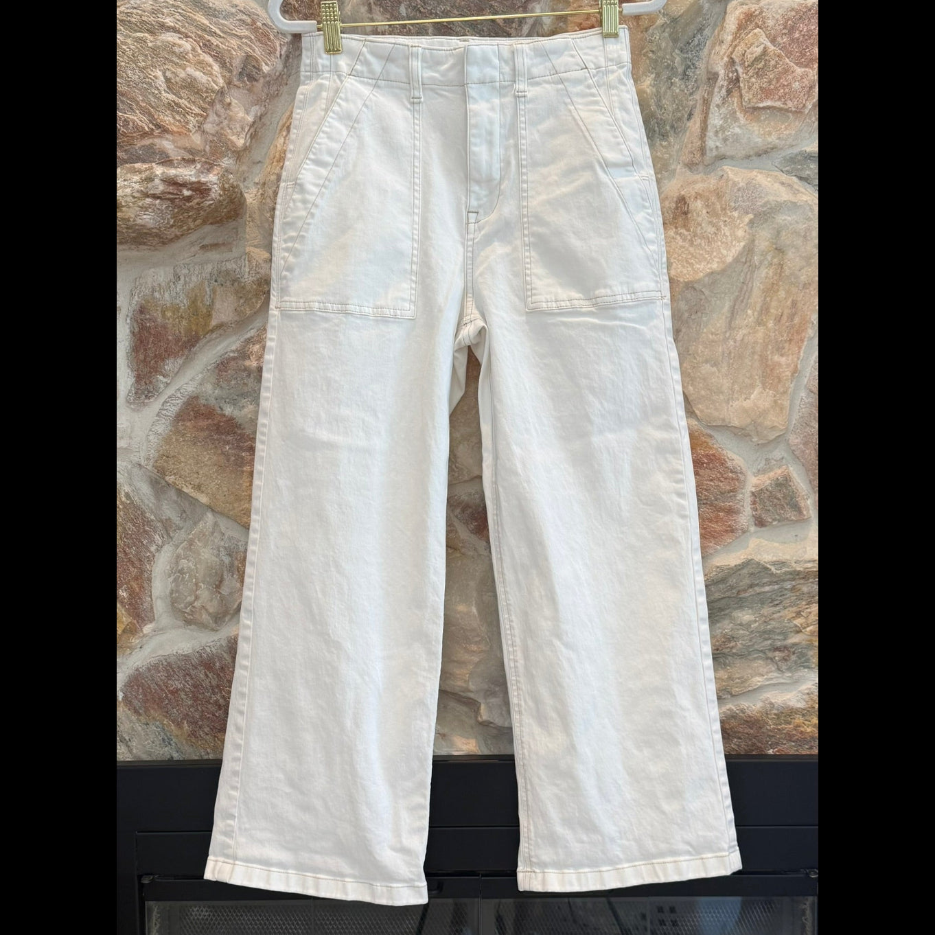 Pistola Sophia Stretch Cotton Ankle Wide Leg Pants Size 25