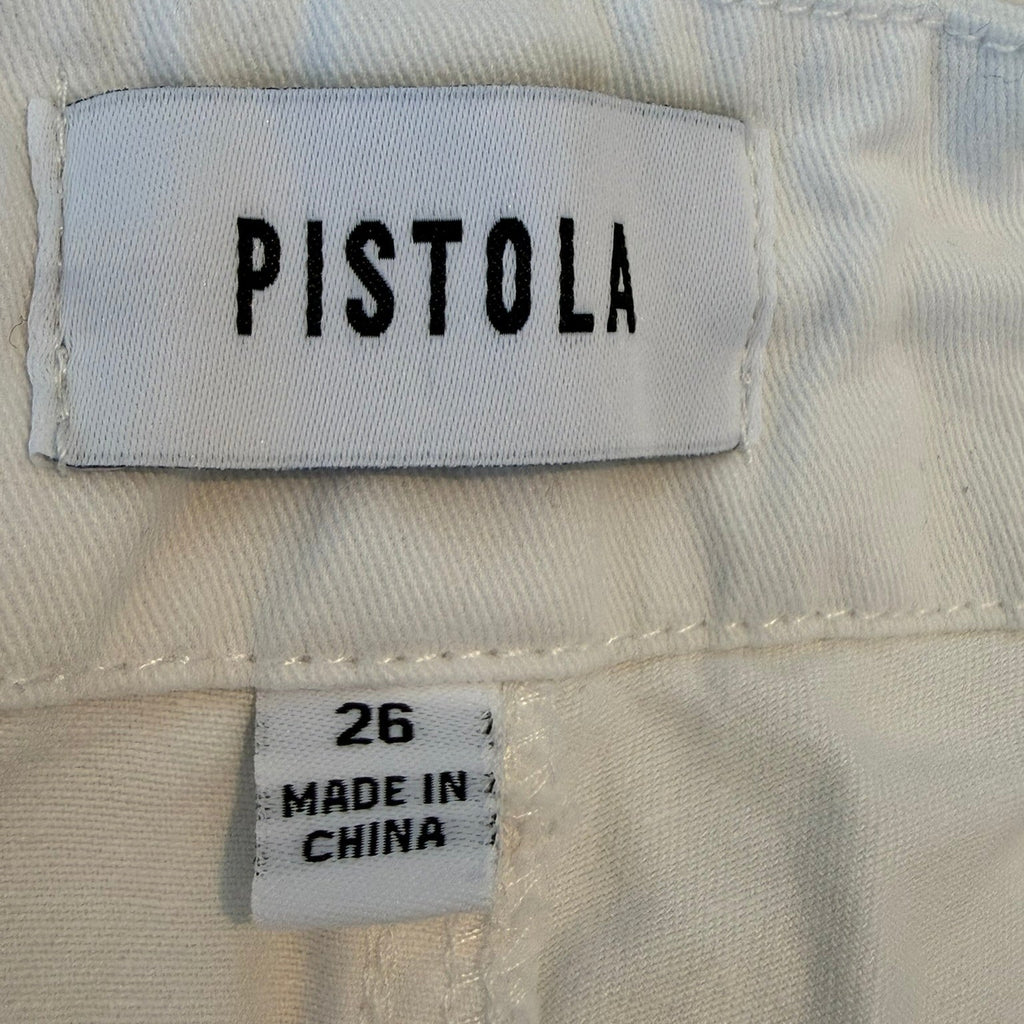 Pistola Sabrina Curved Utility Pants - White Size 26