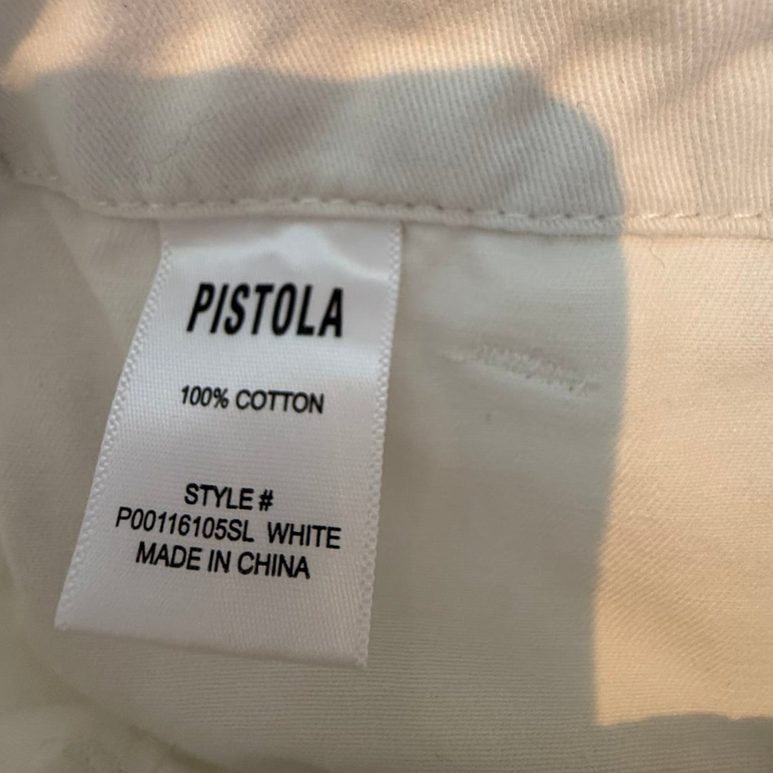 Pistola Sabrina Curved Utility Pants - White Size 26