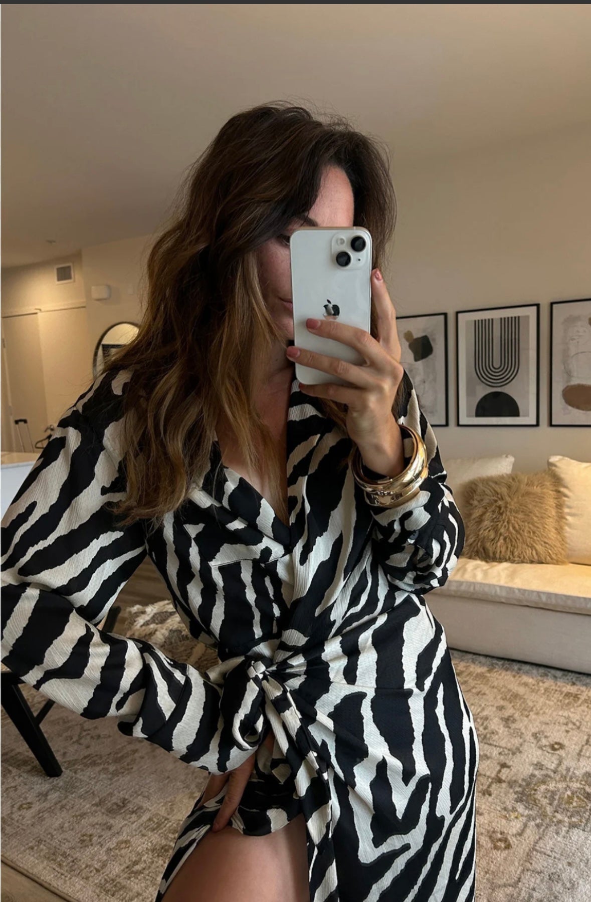 H&M Draped Wrap Dress Size Small