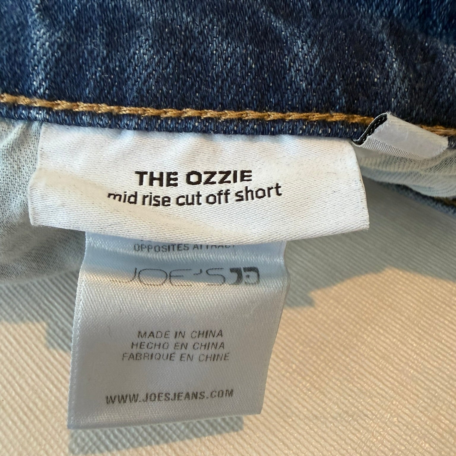 Joe's The Ozzie Mid Rise Cut Off Shorts Size 26