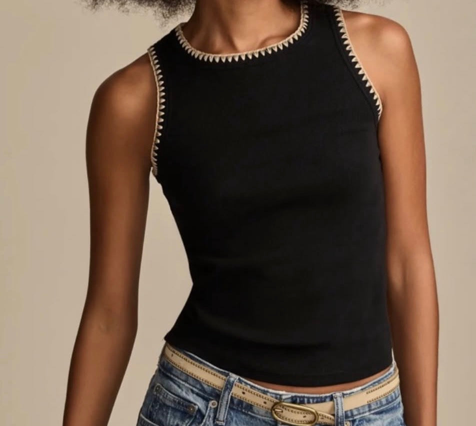 Z Supply Social Tank Top Black Size Medium