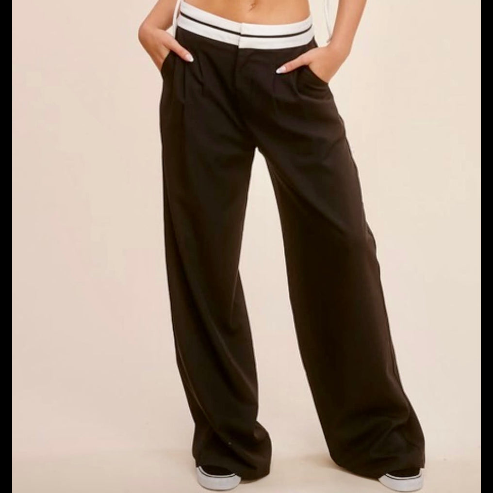 Mimosa Taurus Contrast Waistband Trousers Size Medium