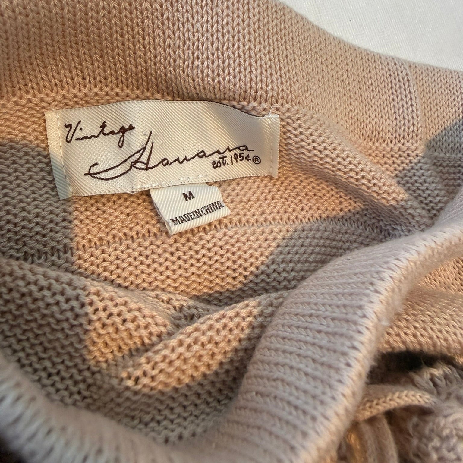 Vintage Havana Honey Beige Tube Top + Skirt 2-Piece Set Size Medium