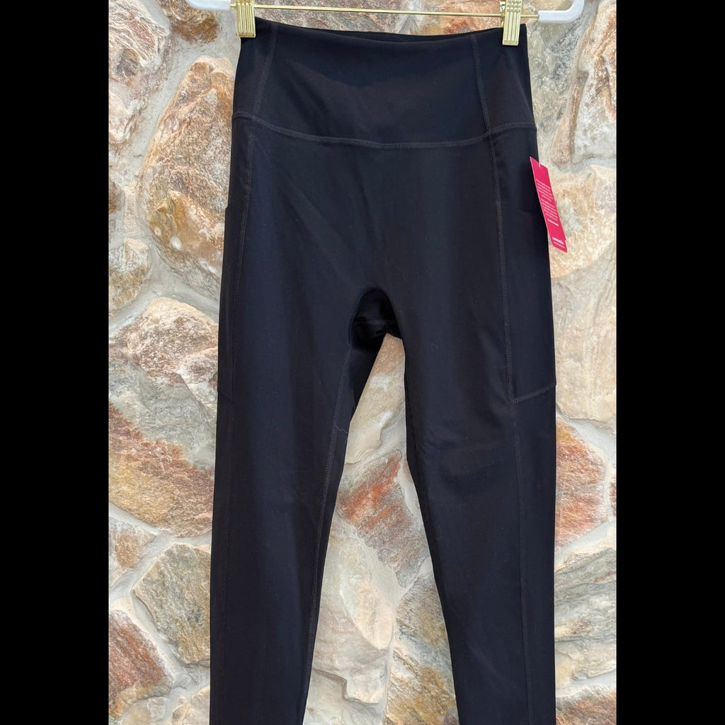 COMMANDO FAST TRACK Leggings with SIDE POCKET, BLACK, Small