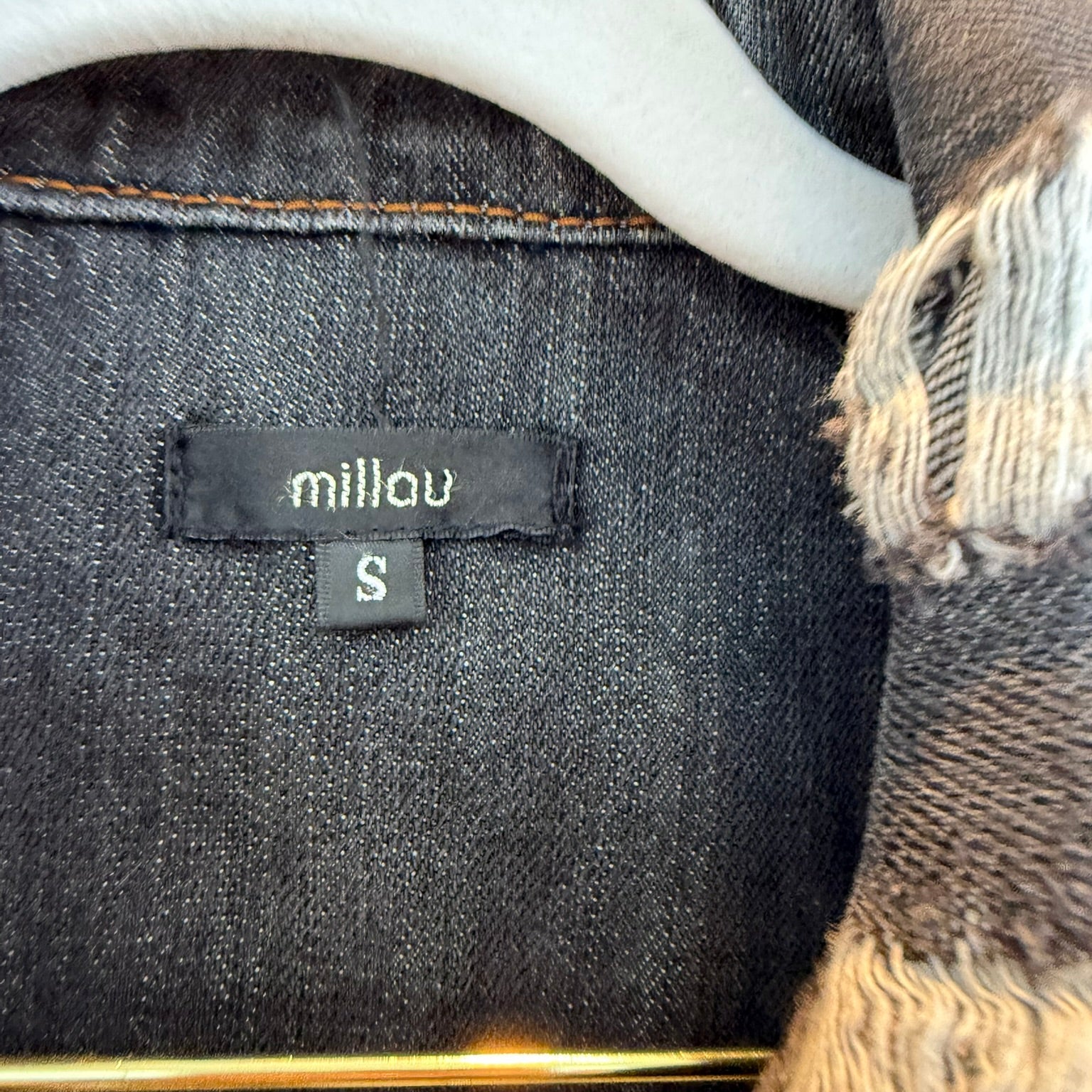 Millou Distressed Black Denim Jacket
