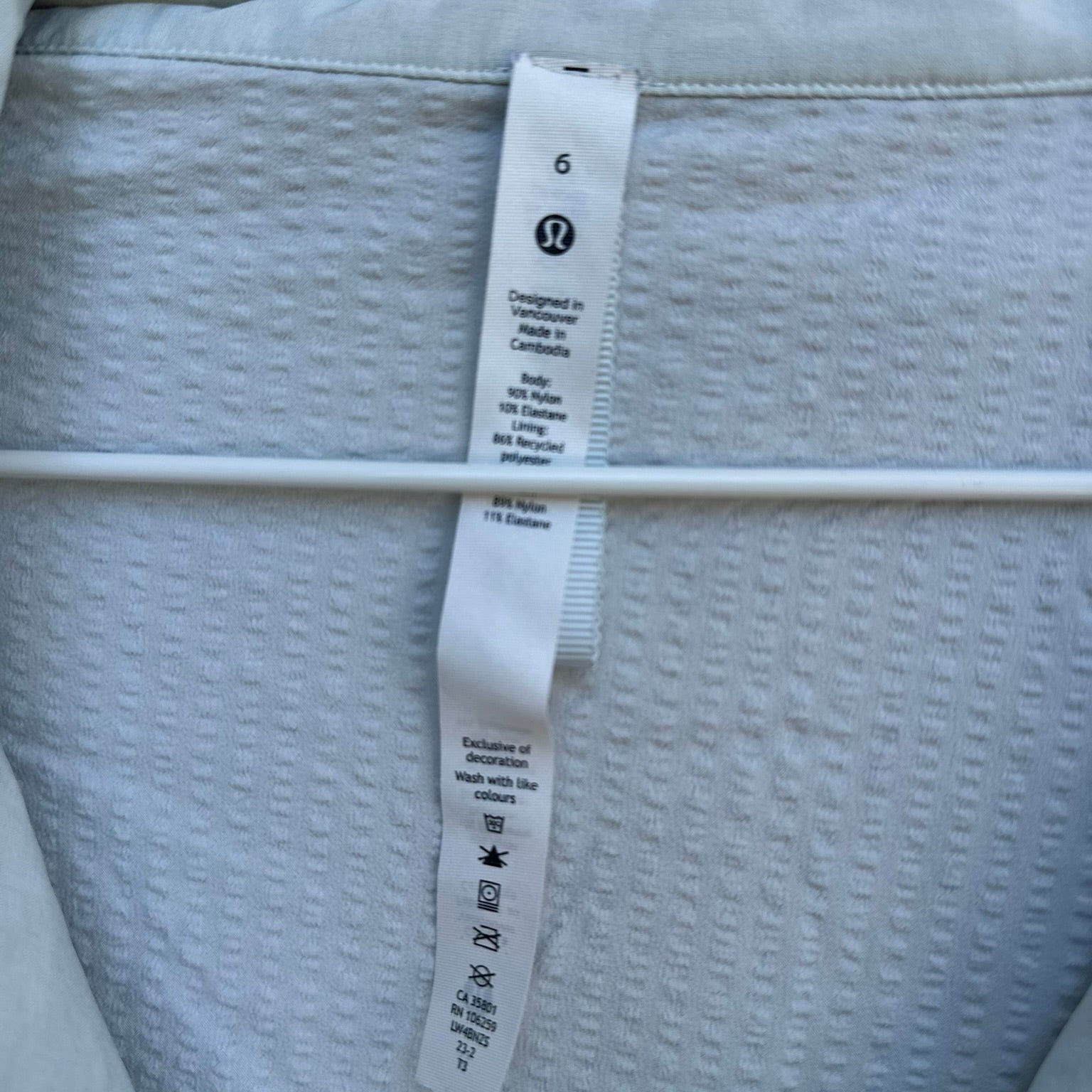 Lululemon Textured Half-Zip Pullover Anorak Size 6