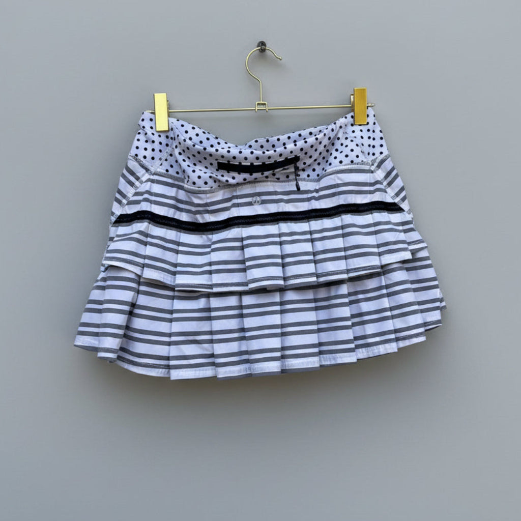 Lululemon Striped Performance Pleated Skort Size 6