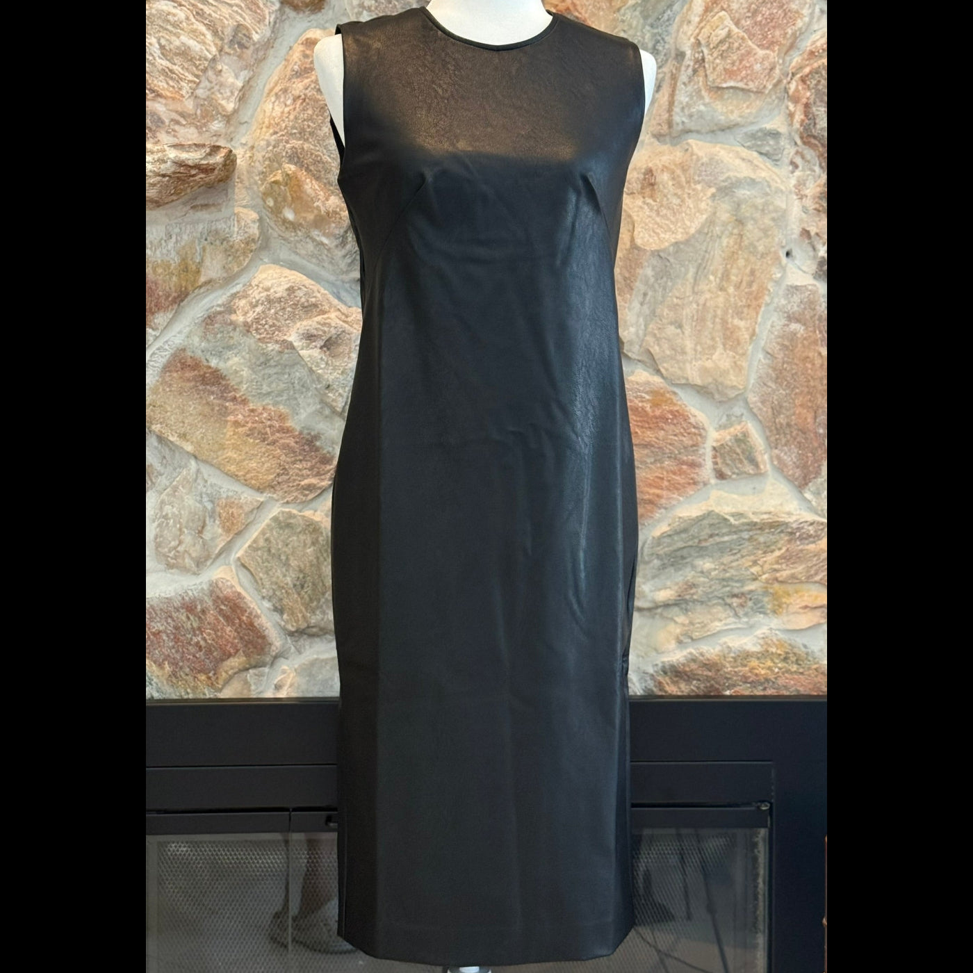 Spanx  Faux Leather Sheath Dress Size Small