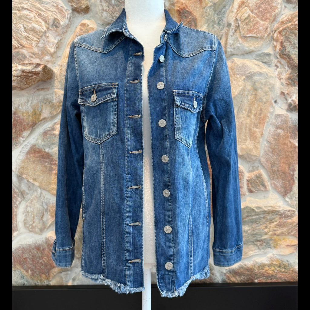Le Temps des Cerises Denim Jacket Size Small