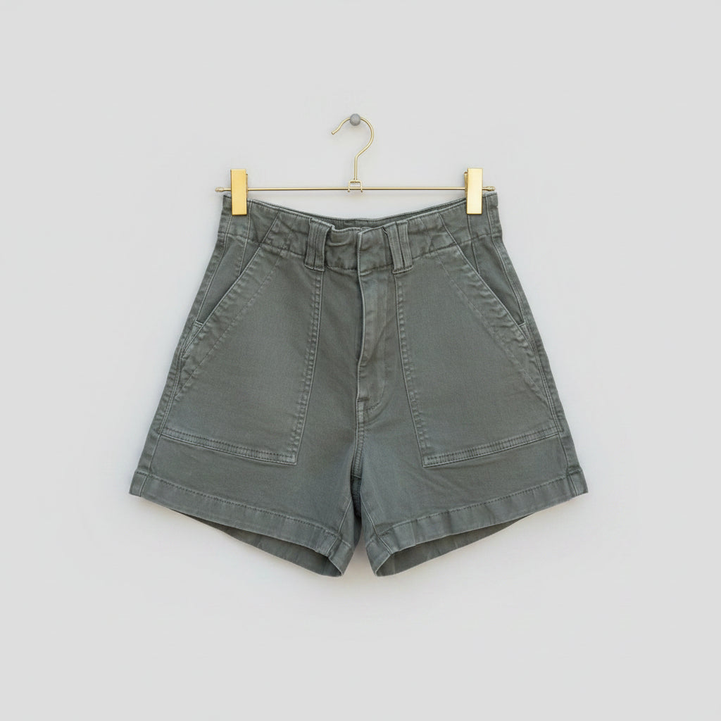 Pistola High-Rise Utility Patch Pocket Shorts Size 26