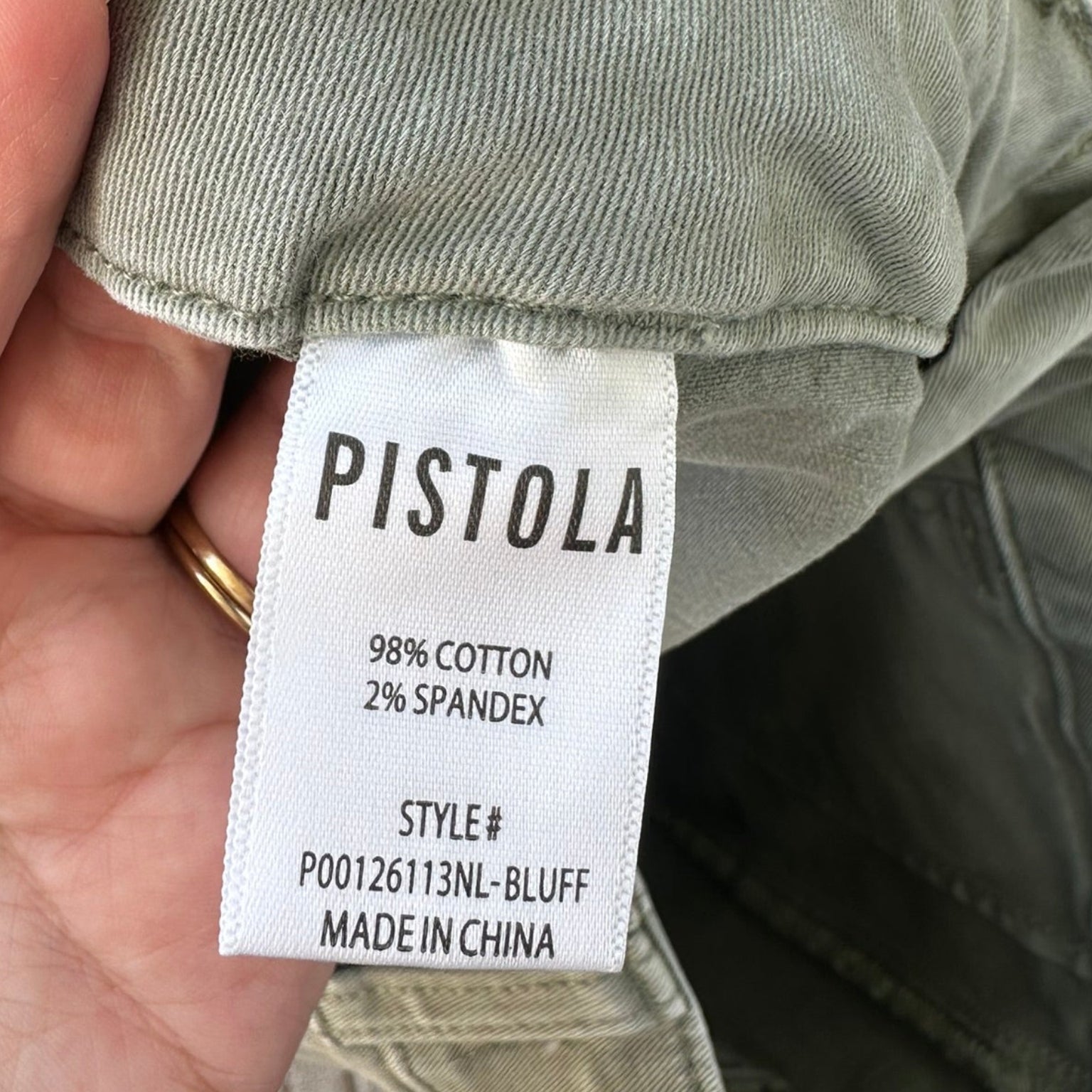 Pistola High-Rise Utility Patch Pocket Shorts Size 26