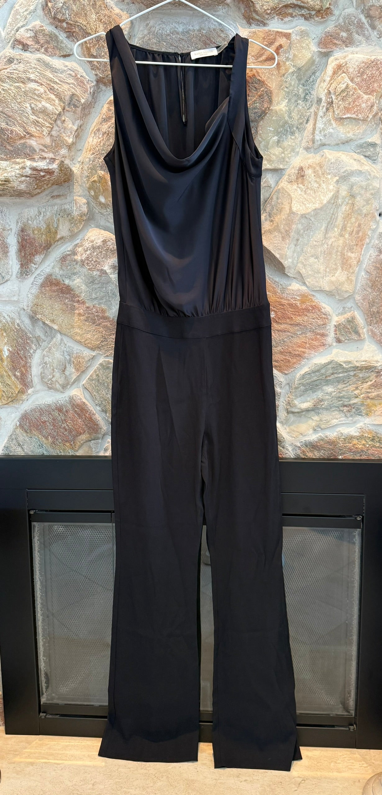 Ramy Brook Black Cowl Neck Jumpsuit Size 4
