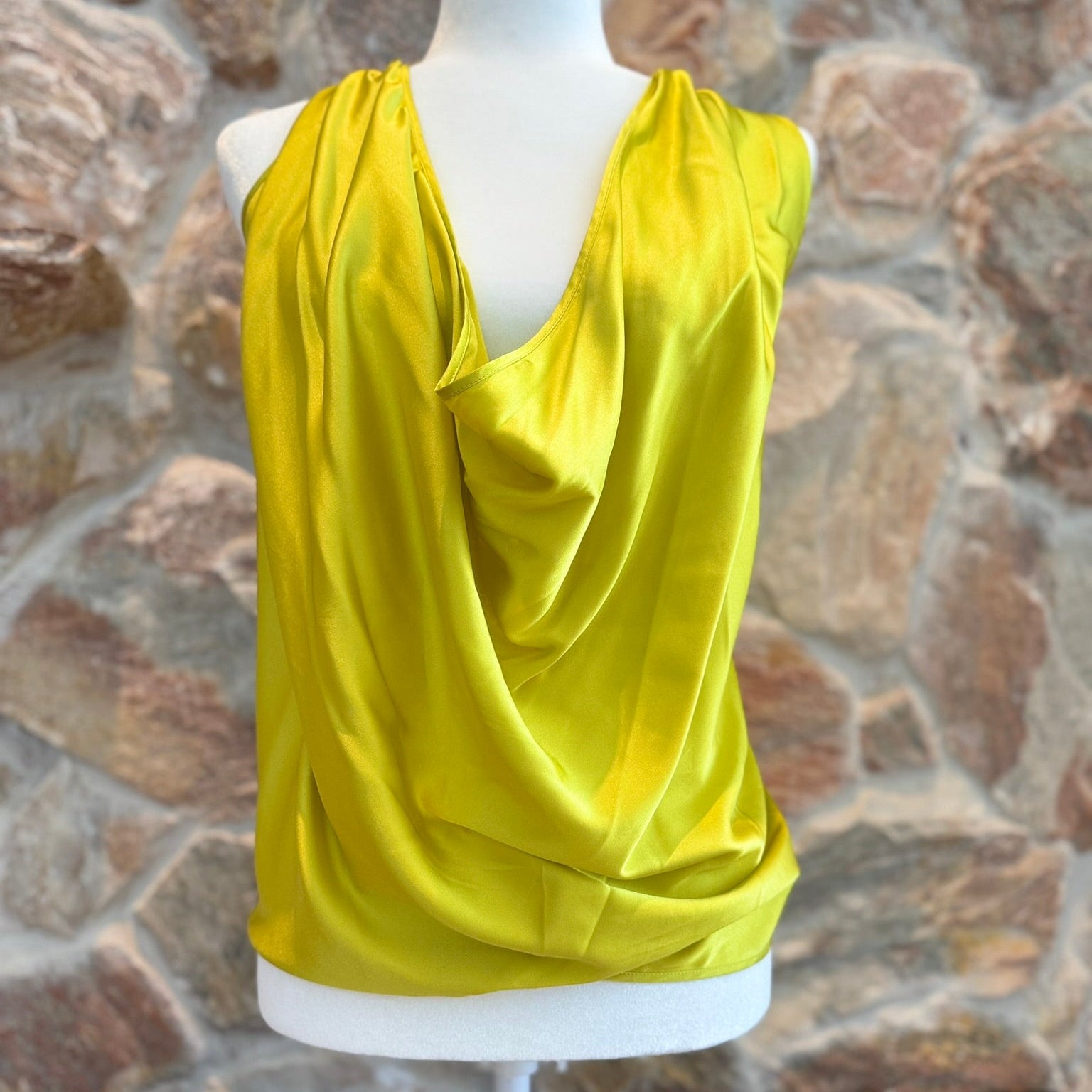 Ramy Brook Classic Harriet Multi Way Halter Top in Lime Green Size S NWT!