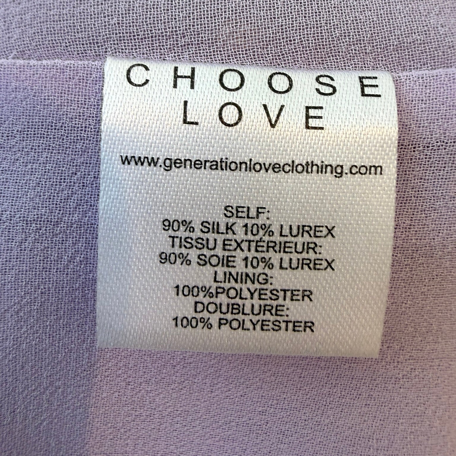 Generation Love Silk Blend Ruffle Top Size Small