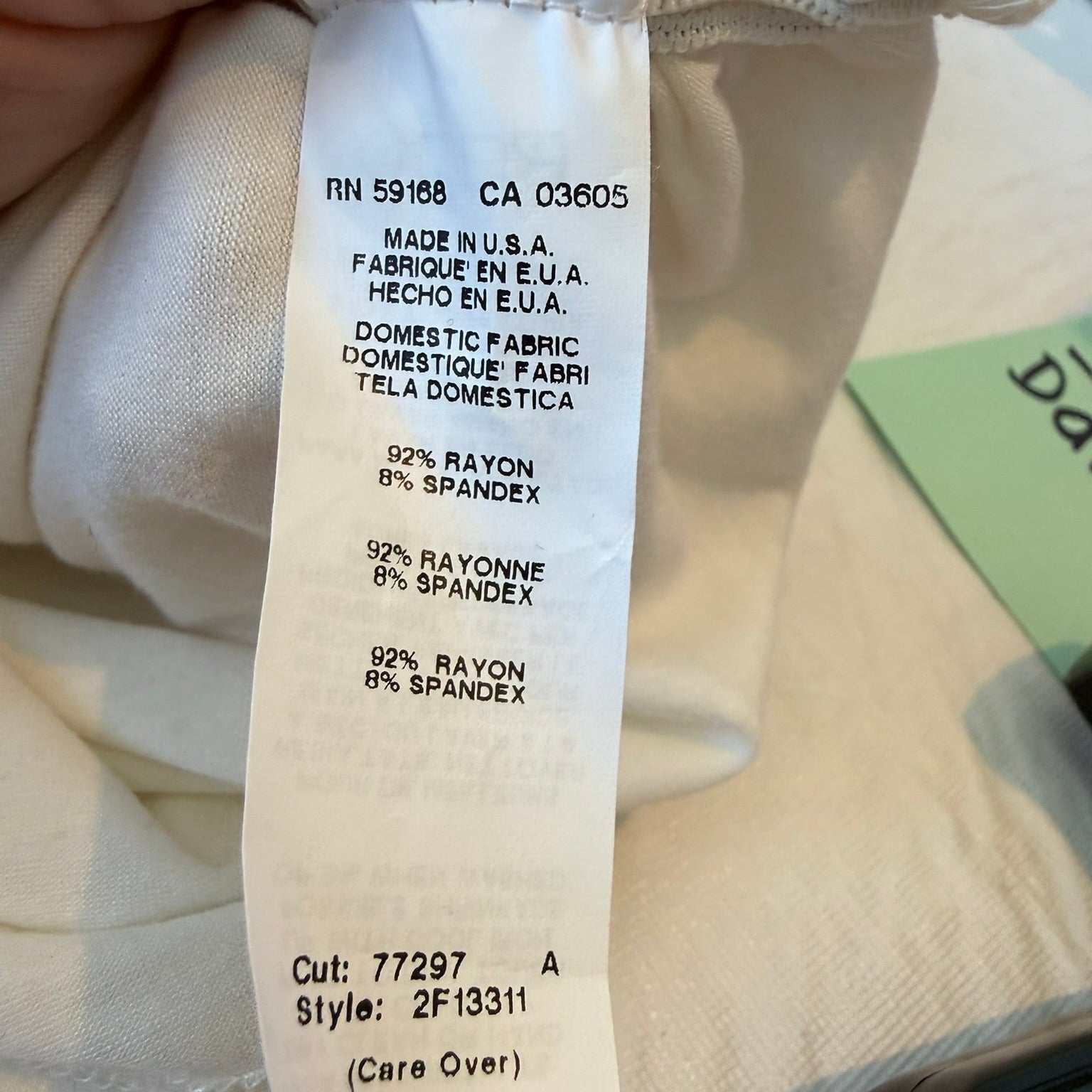 Fifteen Twenty Ruched Sleeve Cream Top Size Medium