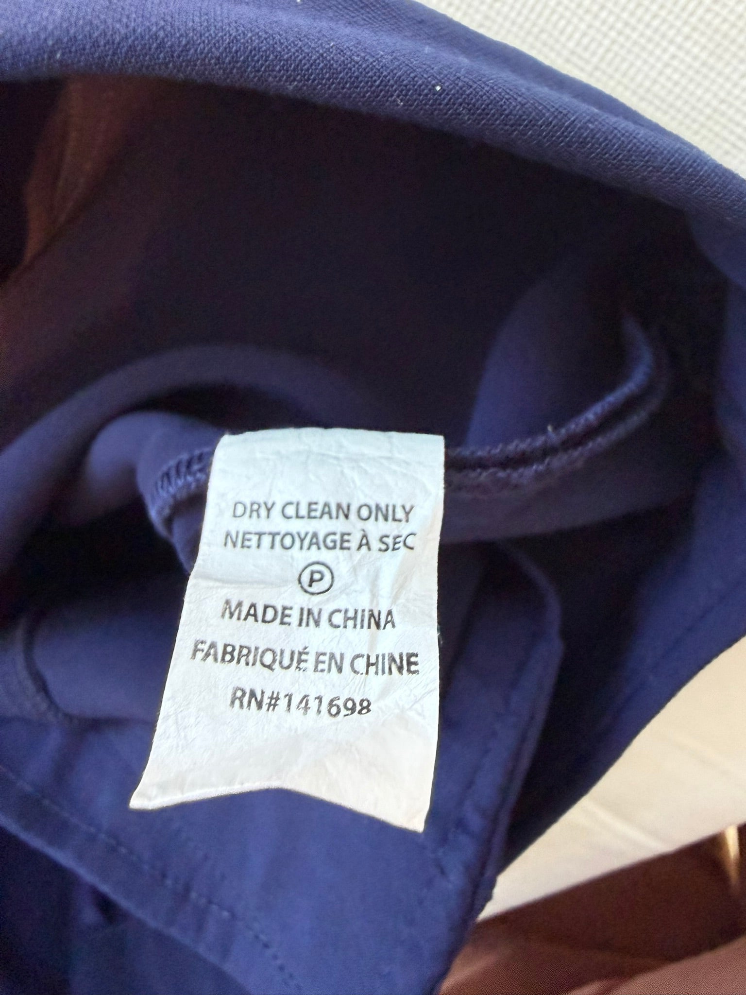 Ramy Brook Navy Zip-Pocket Slim Trouser Size 6