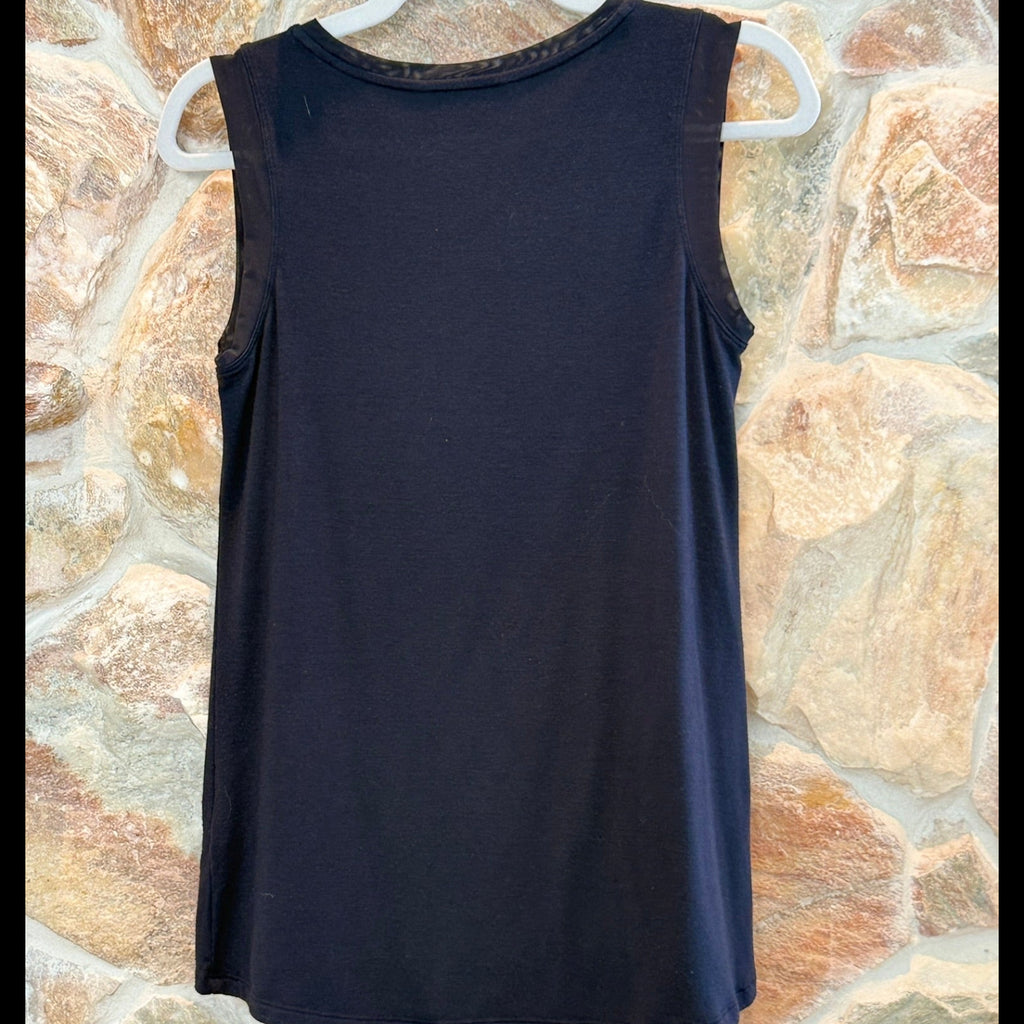 Athleta Modal Blend Mesh Tank Top Size Small