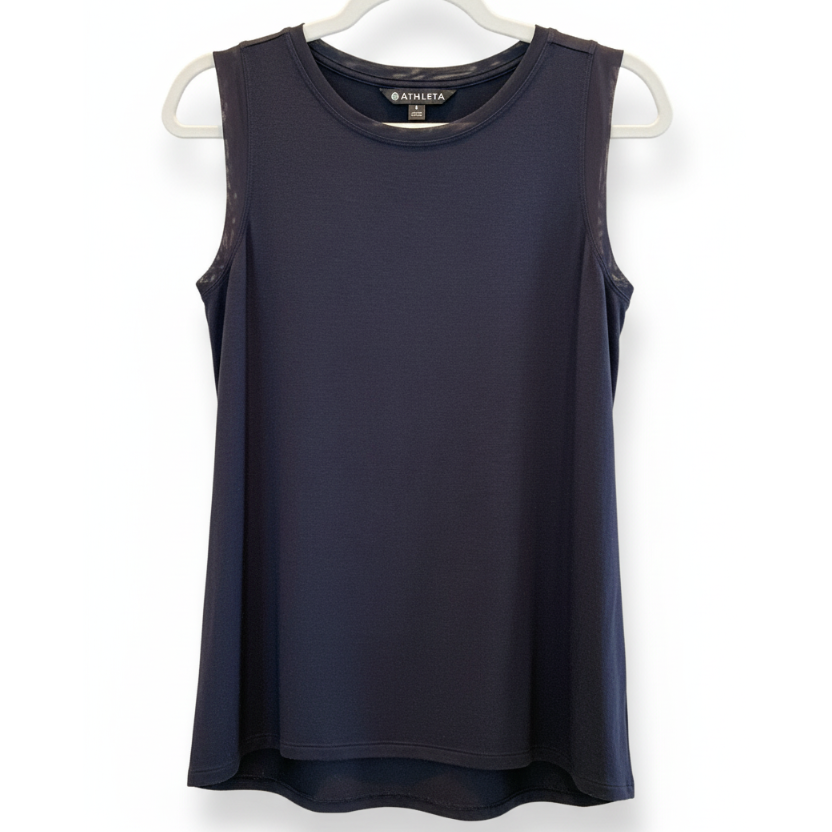 Athleta Modal Blend Mesh Tank Top Size Small