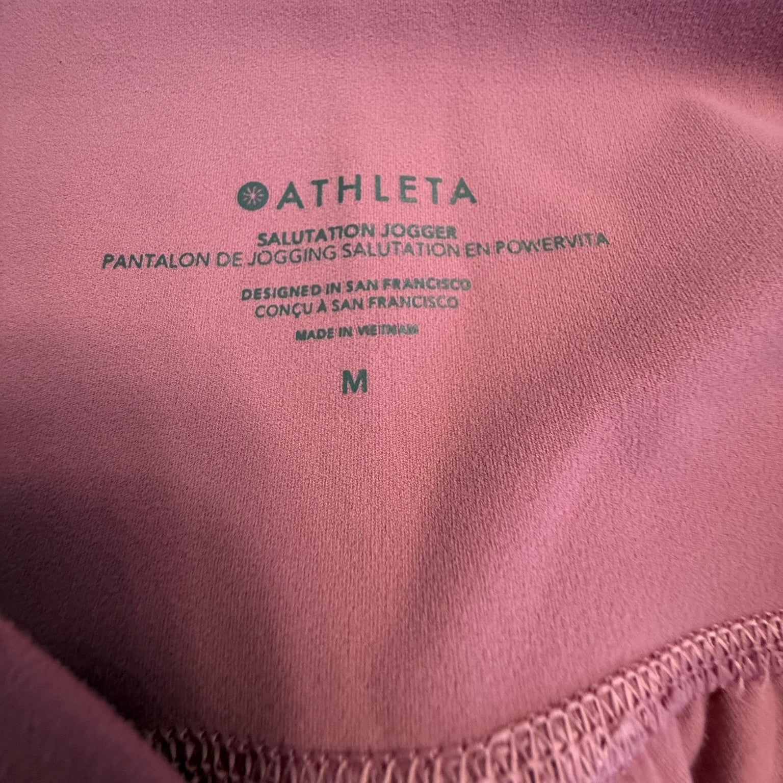 ATHLETA Salutation Jogger Pink Size Medium