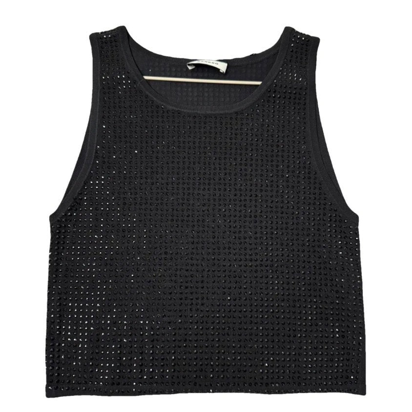 Sandro Paris Studded Black Tank Size Small