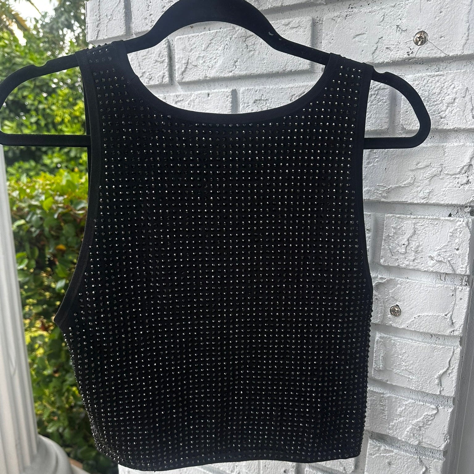 Sandro Paris Studded Black Tank Size Small