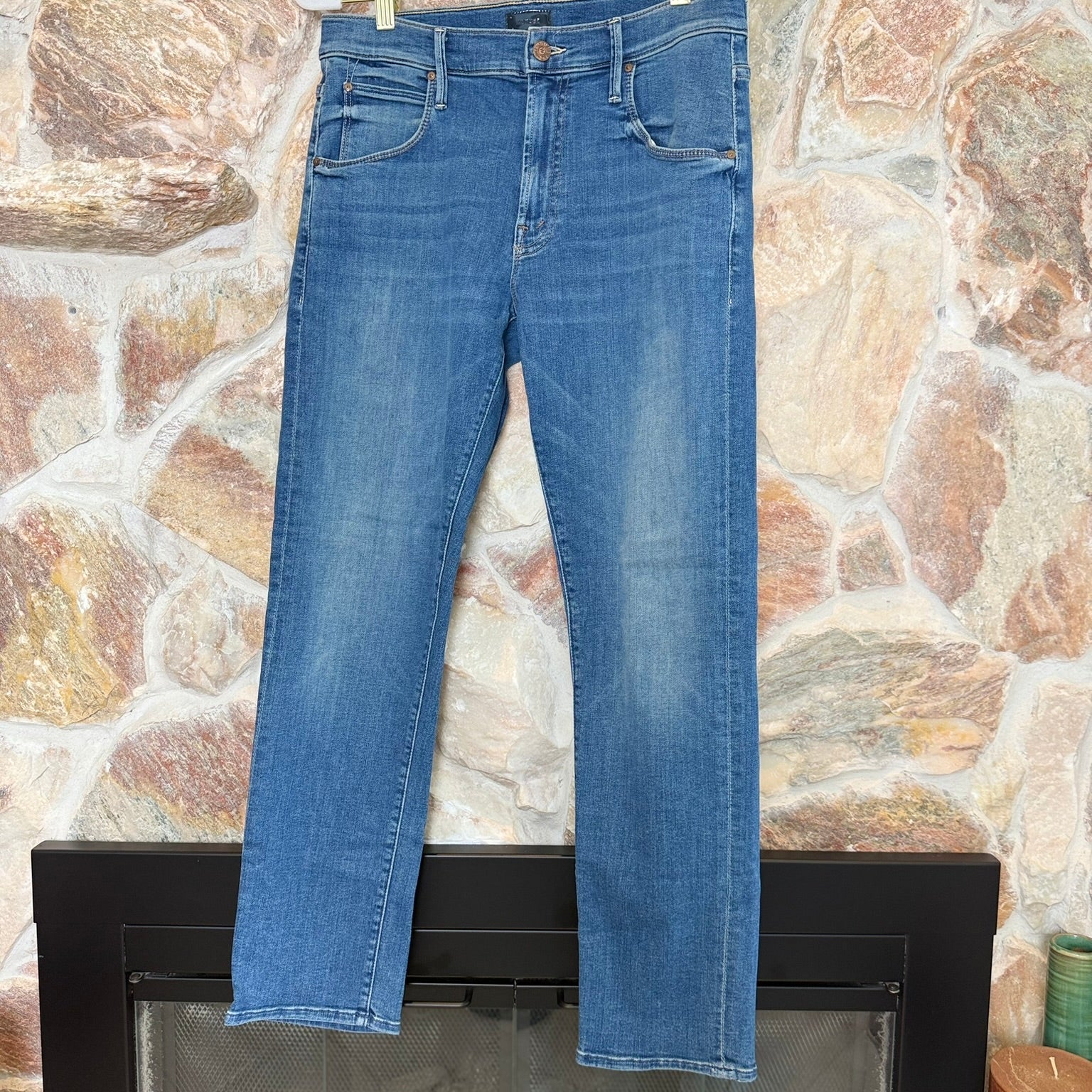 MOTHER Denim The DITCHER ANKLE Straight Jeans in LOVE FOR SAIL BOYFRIEND Size 27