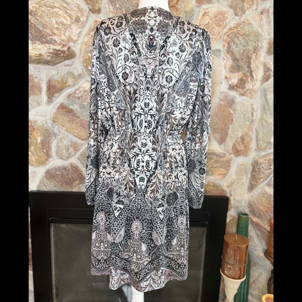 Hale Bob Floral Print Dress Size Large