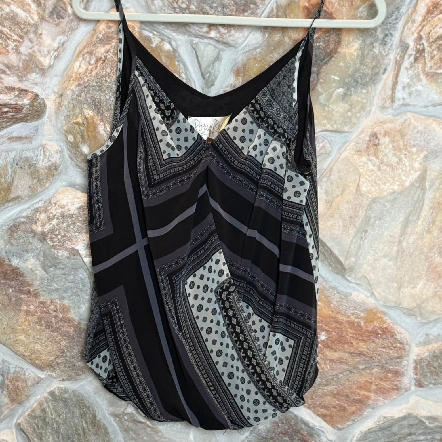 Rory Becca Printed Wrap Cami Size Medium