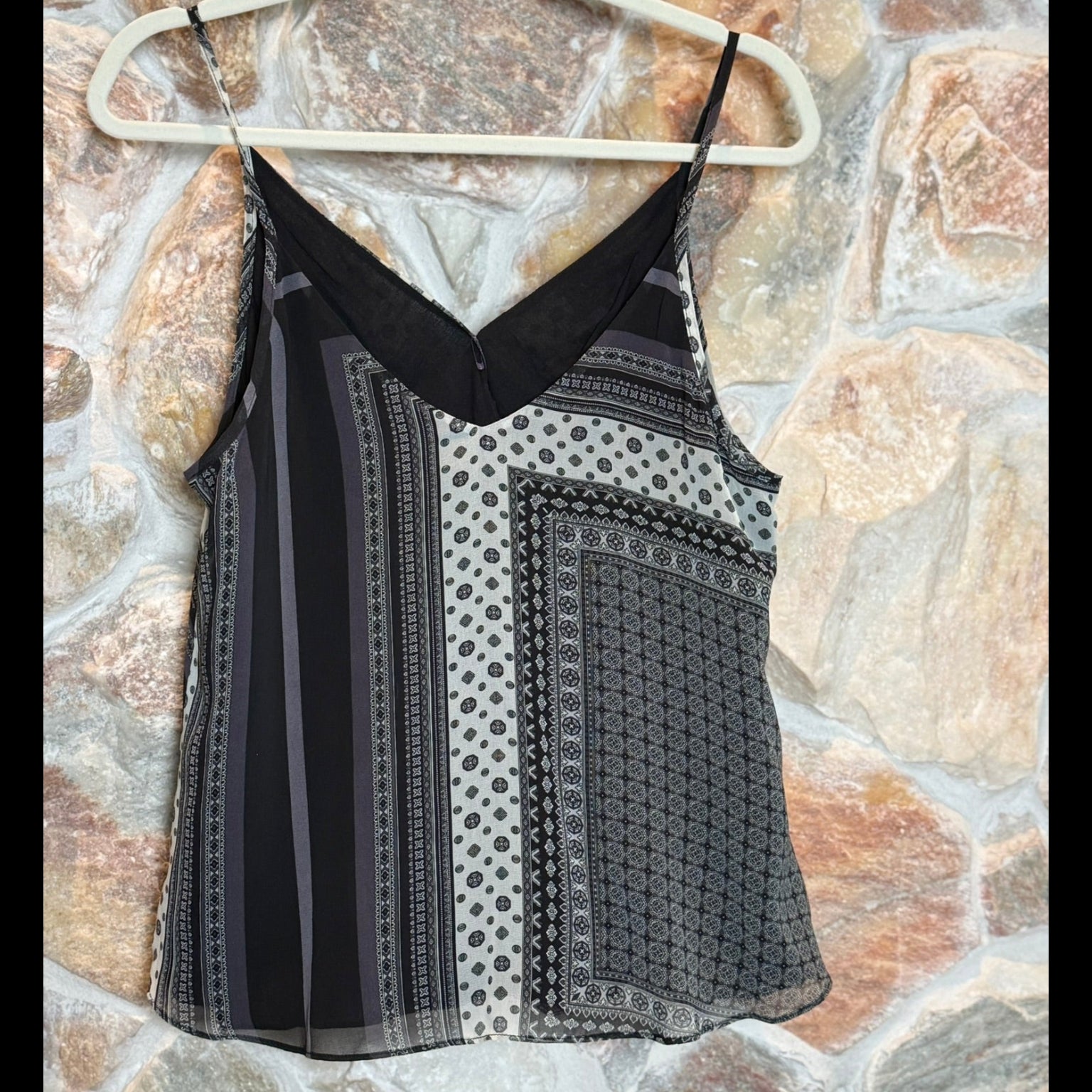 Rory Becca Printed Wrap Cami Size Medium