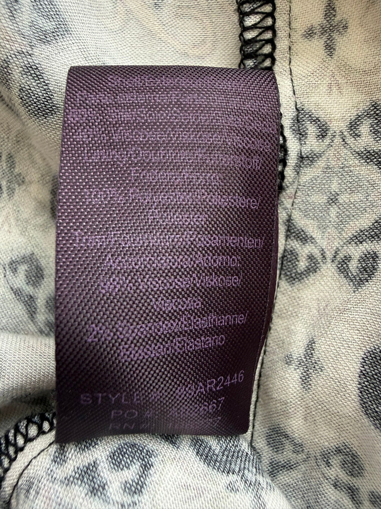 Hale Bob Mixed Print Silk Velvet Blouse Size Small