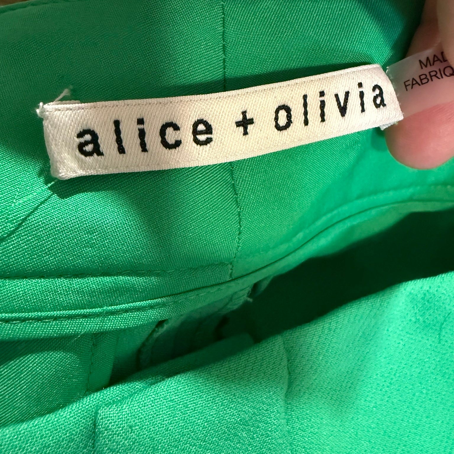 Alice & Olivia Size 0 Green Pants- These have been altered