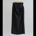 Zara Draped Midi Skirt Size XS- Black