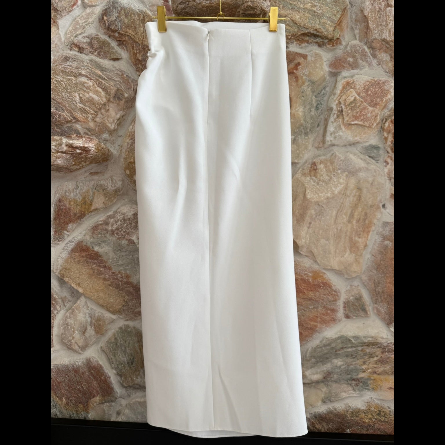 Zara Draped Midi Skirt Size XS- Black & Ecru