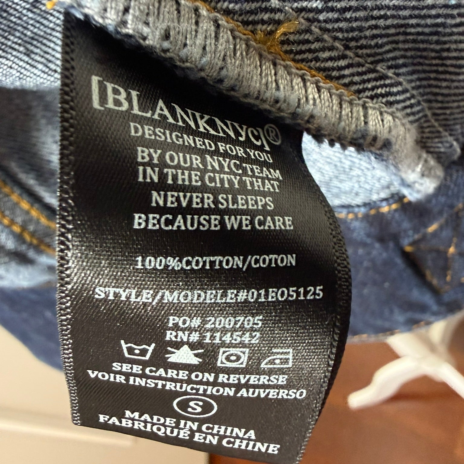 Blank NYC Dark Wash Denim Jacket Size Small (Runs Large)