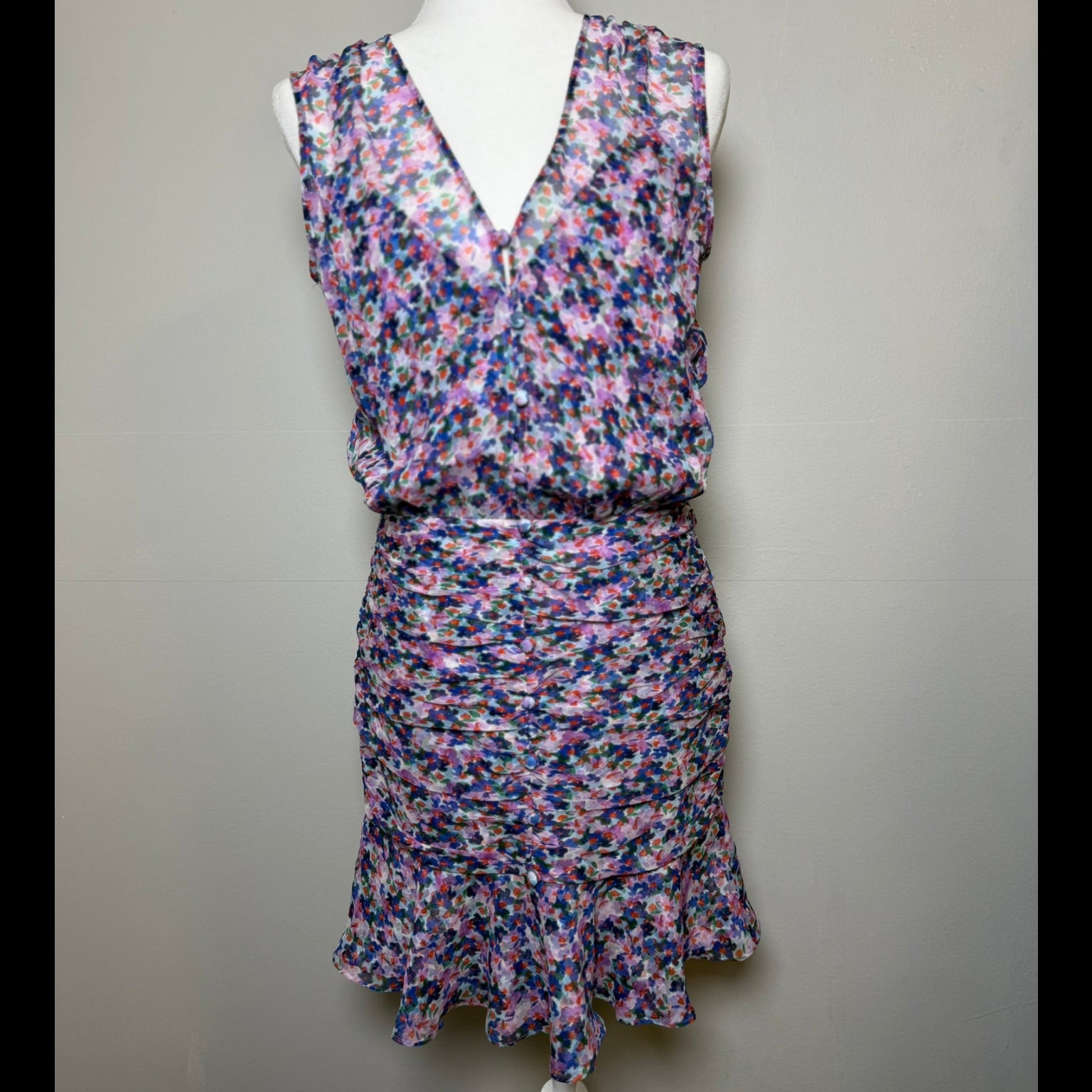 VERONICA BEARD - CAYSON DRESS - CREAM MULTI - SIZE 4