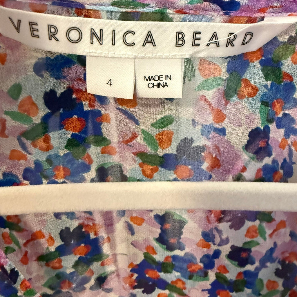 VERONICA BEARD - CAYSON DRESS - CREAM MULTI - SIZE 4