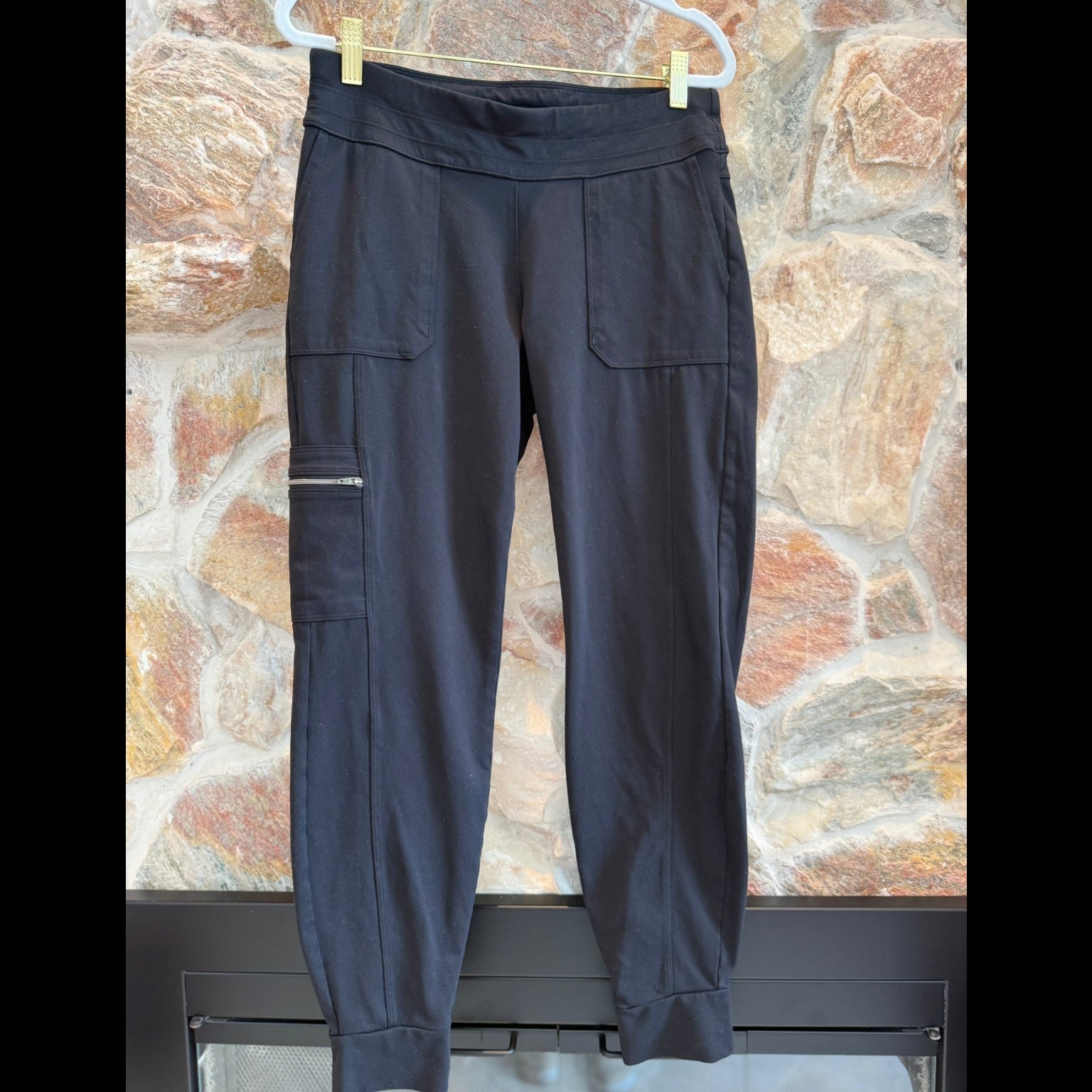 Athleta Supplex Nylon Jogger Pants Black Size Small