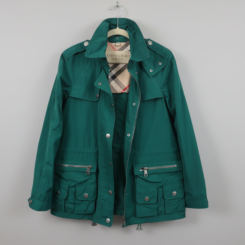 Burberry Brit Utility Field Jacket Green Size 10