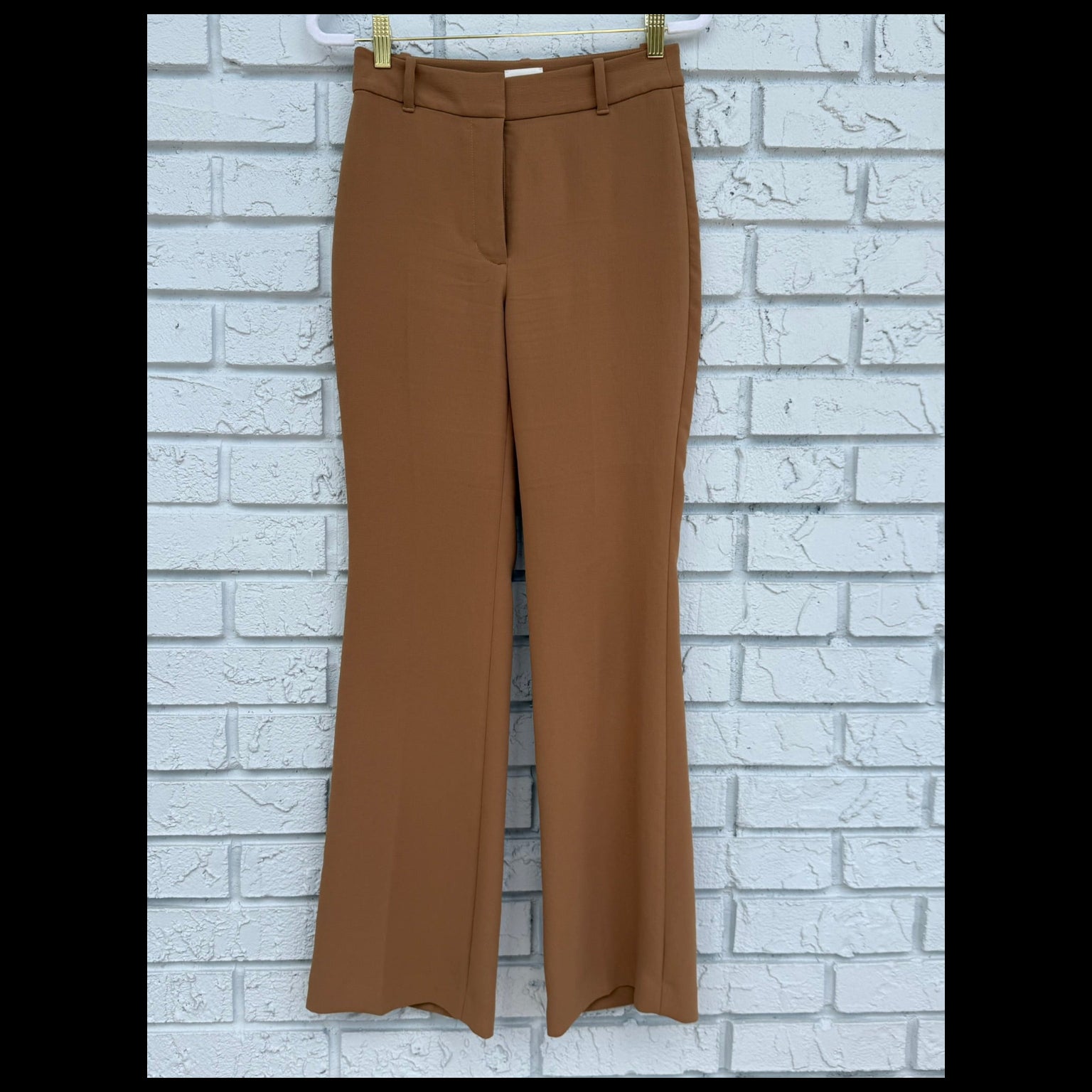Wilfred High Rise Wide Leg Dress Trouser-Camel Size 2