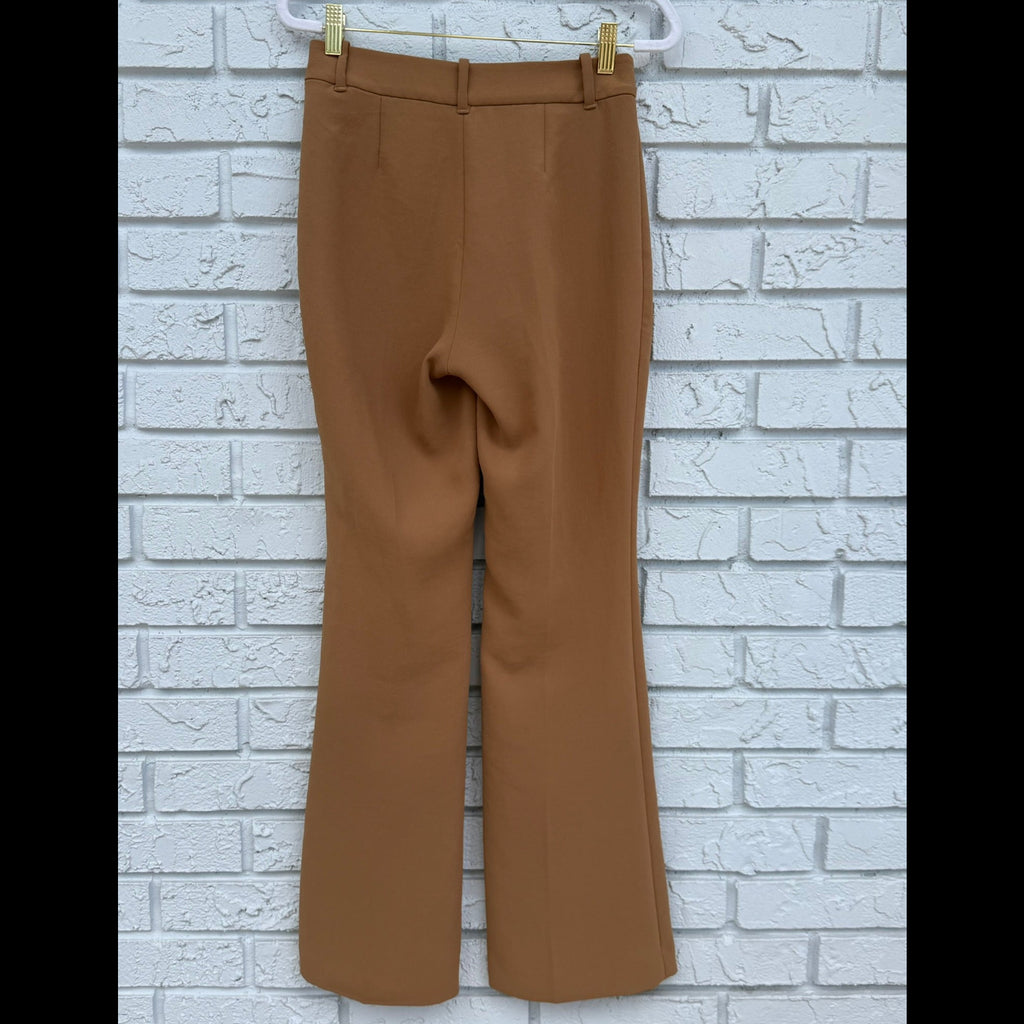 Wilfred High Rise Wide Leg Dress Trouser-Camel Size 2
