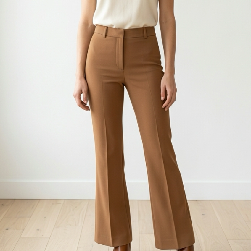 Wilfred High Rise Wide Leg Dress Trouser-Camel Size 2