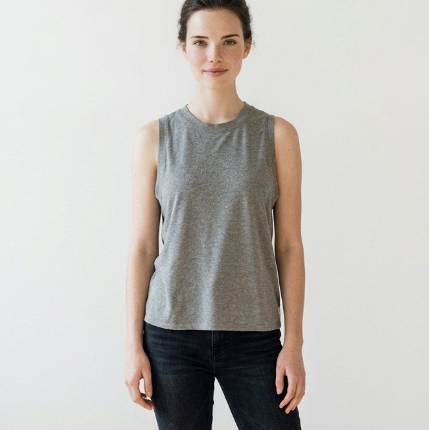 Vuori Heather Gray Performance Tank Top Size Medium