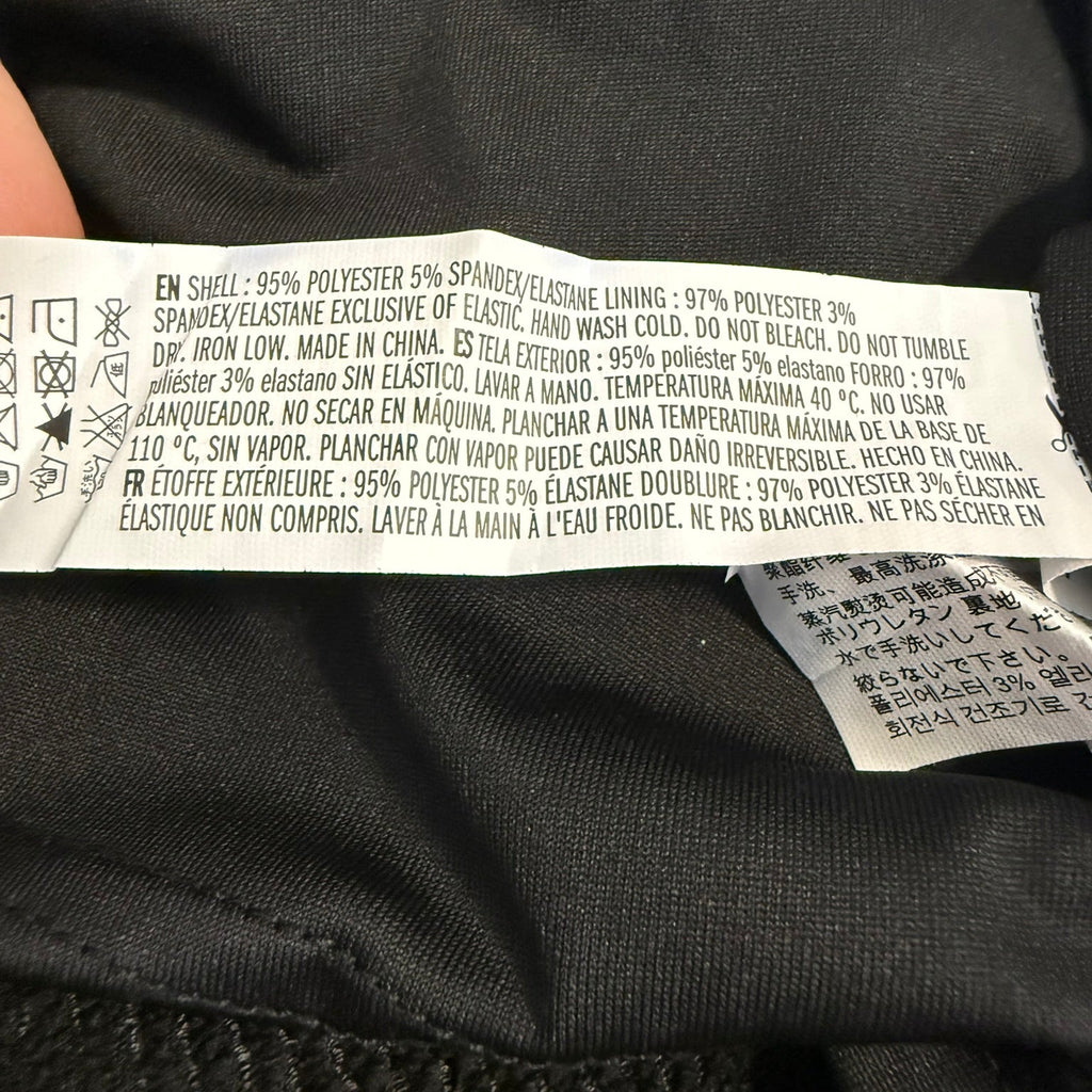 Endless Rose Black Crinkle Midi Dress Size Medium