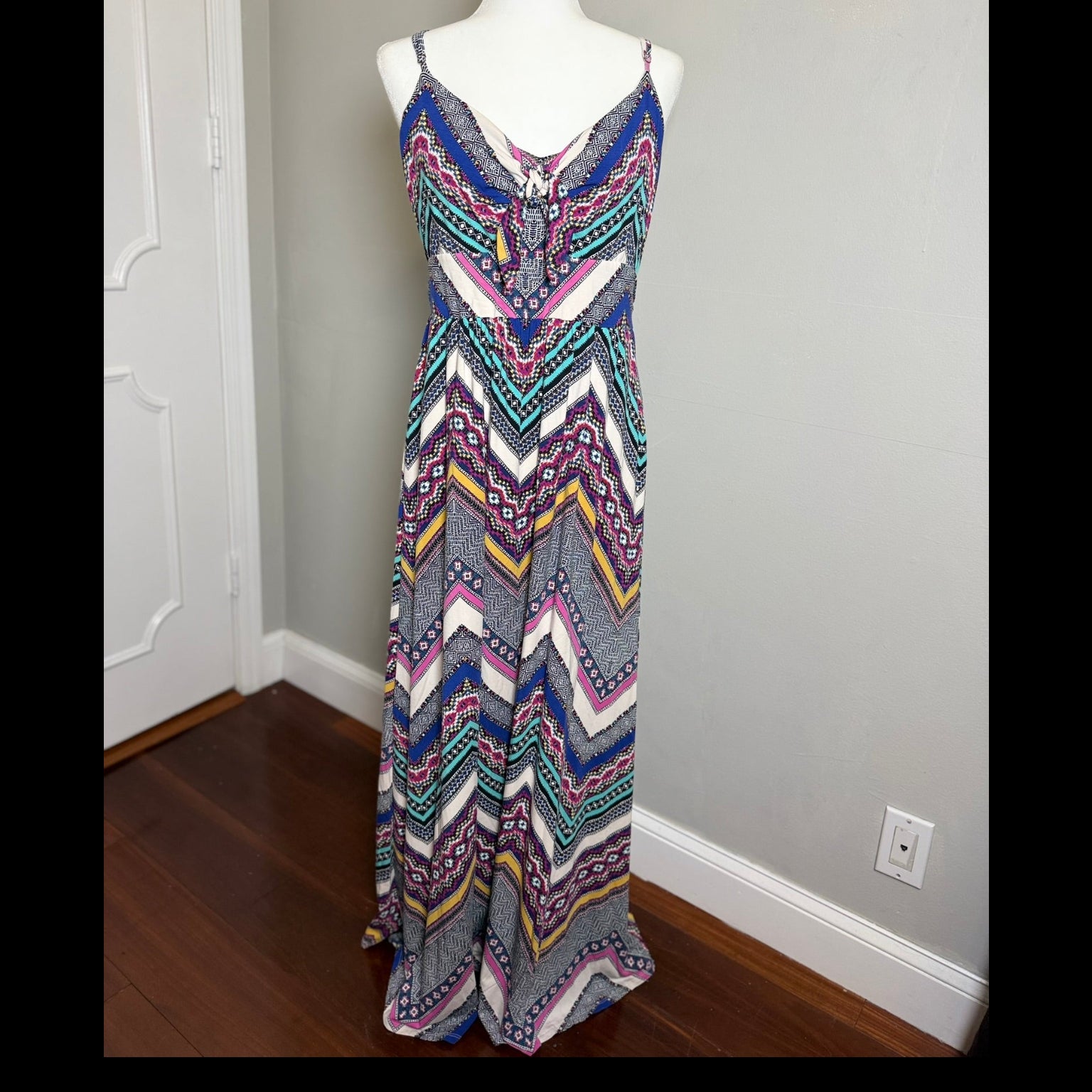 Tart Geometric Print Maxi Dress- Size Large
