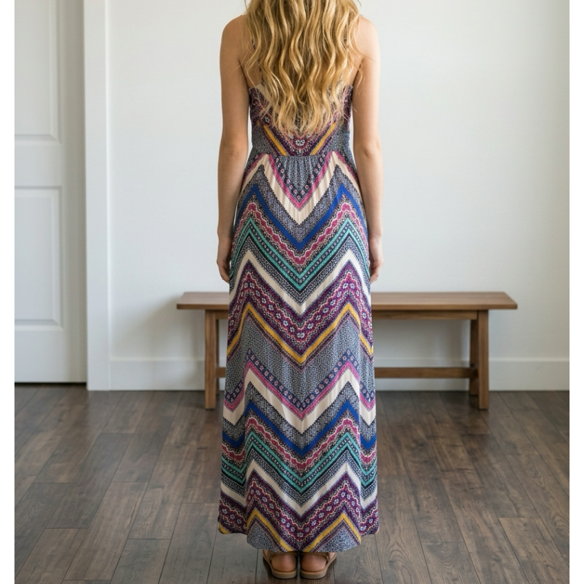 Tart Geometric Print Maxi Dress- Size Large