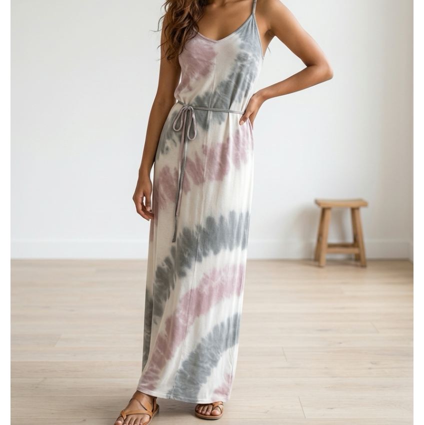 Splendid Tie-Dye Maxi Tank Dress Size Medium